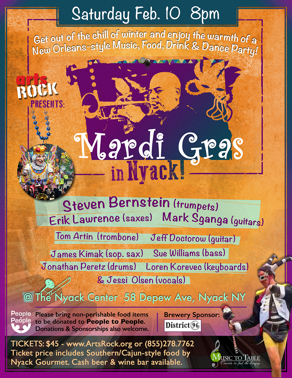 Mardi Gras in Nyack Concert and Party